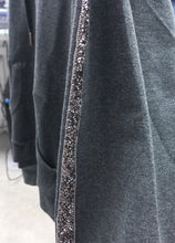 Load image into Gallery viewer, BGDK WOMENS EMBELLISHED SLEEVE COTTON HOODIE - Tops