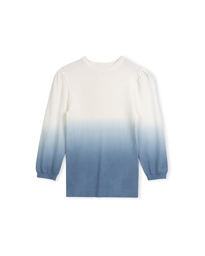 J OMBRE RIBBED KNIT TOP - Tops