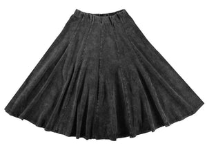 KIKI RIKI PANELED STONEWASH SKIRT 31" - Skirts