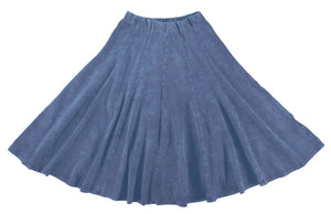 KIKI RIKI PANELED STONEWASH SKIRT 31" - Skirts