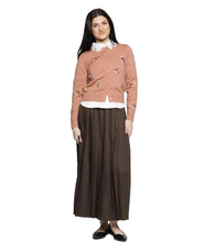 Load image into Gallery viewer, LI BUTTON DOWN CARDIGAN WITH EMBROIDERED FLOWERS
