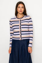 Load image into Gallery viewer, YAL MULTI STRIPE CROP CARDI
