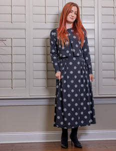 LI CIRCLE DESIGN HIGH WAISTED DRESS