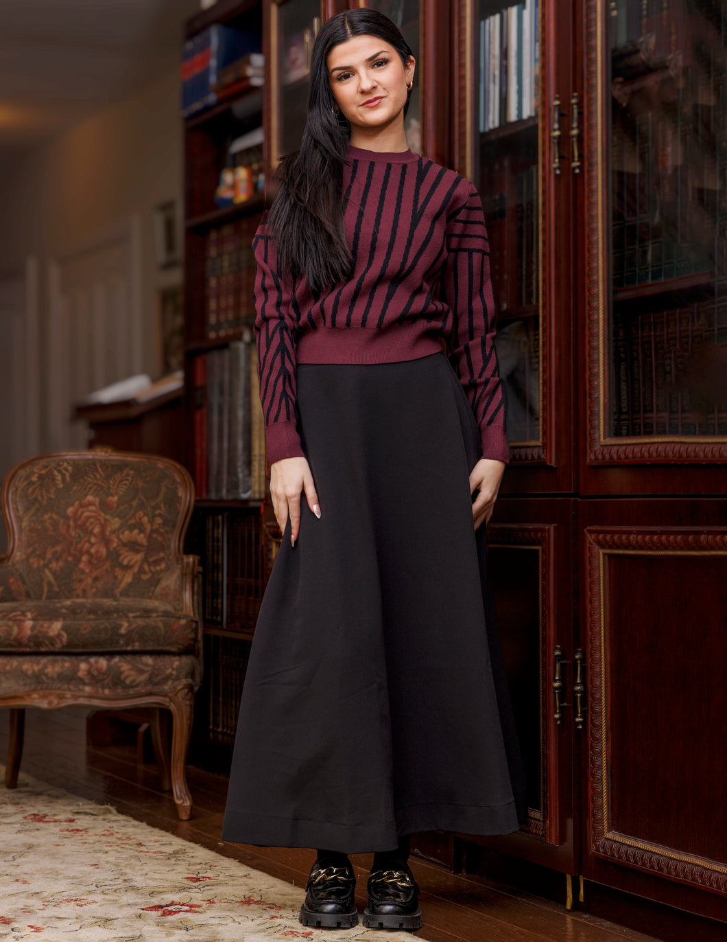 LI LINES PATTERN SWEATER