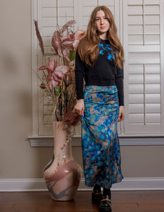 LI DETAIL TOP ALINE PRINT SKIRT