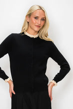 Load image into Gallery viewer, YAL RUFFLE TRIM CARDIGAN
