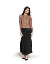 Load image into Gallery viewer, LI RUST SQUARES MOCK NECK TOP
