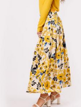 Load image into Gallery viewer, IV MULTI PRINT WIDE WAIST BAND SKIRT WITH PLEATS
