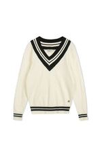 Load image into Gallery viewer, TG POINT PREPPY V-NECK SWEATER
