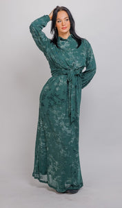 IV CUT VELVET TIE FRONT TOP