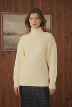 Load image into Gallery viewer, TG POINT TURTLENECK SWEATER
