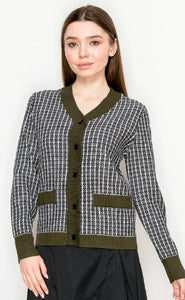 YAL POCKET FRONT V NK SWEATER