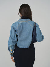 Load image into Gallery viewer, TG CROPPED HD DENIM SHIRT
