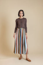 Load image into Gallery viewer, J STRIPED MAXI POPLIN SKIRT

