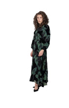 Load image into Gallery viewer, IV CUT VELVET LARGE BUTTEFLY WAISTED DRESS
