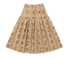 Load image into Gallery viewer, LI FLORAL PLEATED COTTON SKIRT
