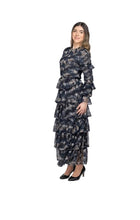 Load image into Gallery viewer, IV PRINTED MESH LAYERED SIMCHA DRESS
