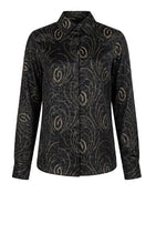 Load image into Gallery viewer, IV DOTTED SWIRL PRINT BLOUSE

