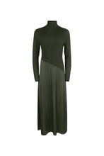Load image into Gallery viewer, TG POINT MIXED TURTLENECK DRESS
