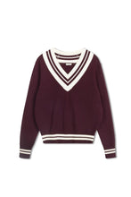 Load image into Gallery viewer, TG POINT PREPPY V-NECK SWEATER
