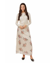 Load image into Gallery viewer, LU IVORY KNIT TOP WITH EMBROIDERY
