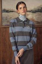 Load image into Gallery viewer, TG POINT KNIT POLO SWEATER

