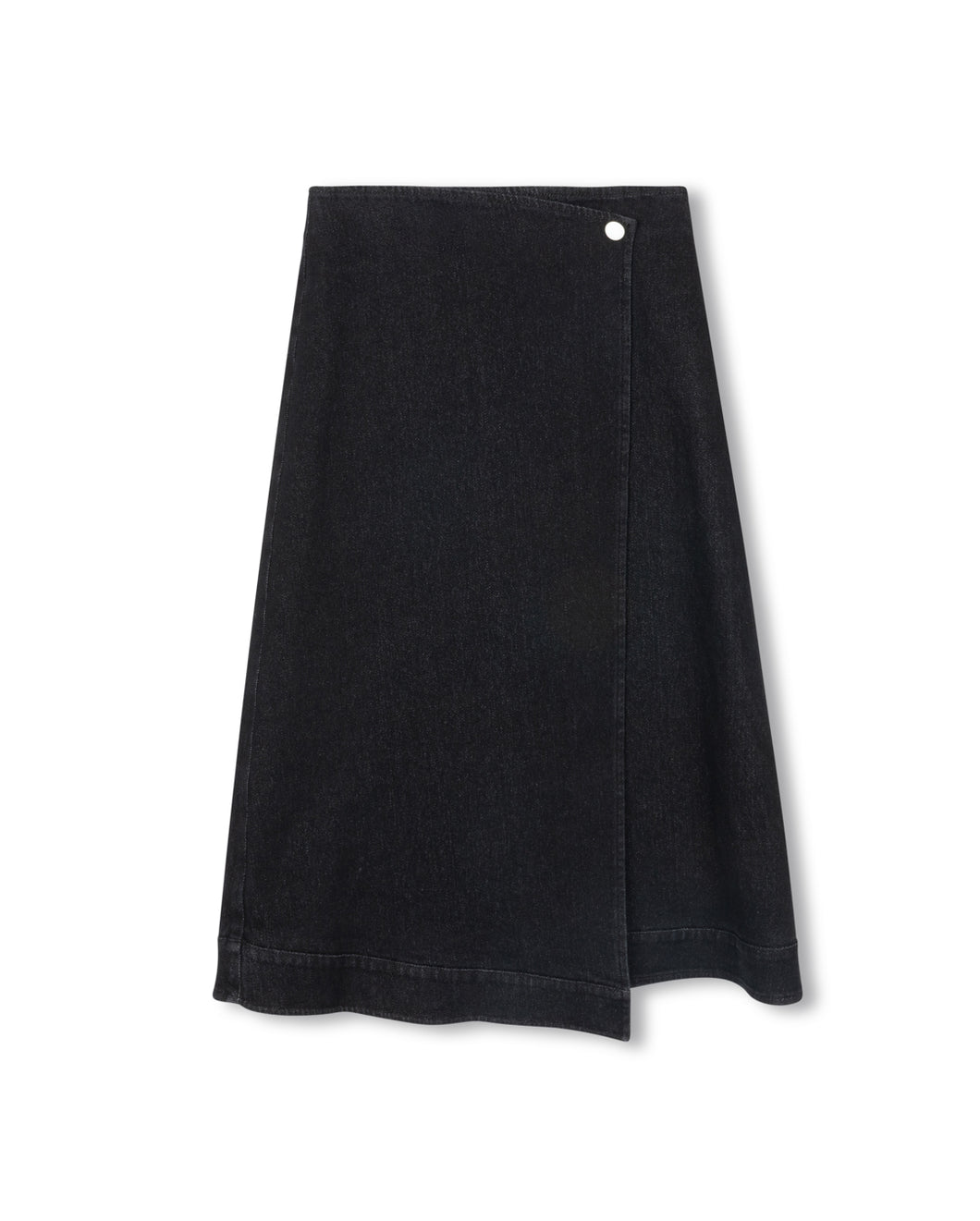J DENIM WRAP BOTTOM HEM SKIRT