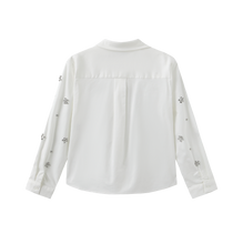 Load image into Gallery viewer, J POPLIN BLOUSE WITH JEWELS
