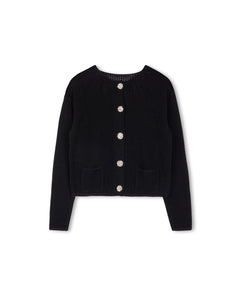 J COLORFUL BUTTON COTTON KNIT CARDIGAN