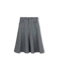 J SWEATSHIRT FLYFRONT FLAIR SKIRT