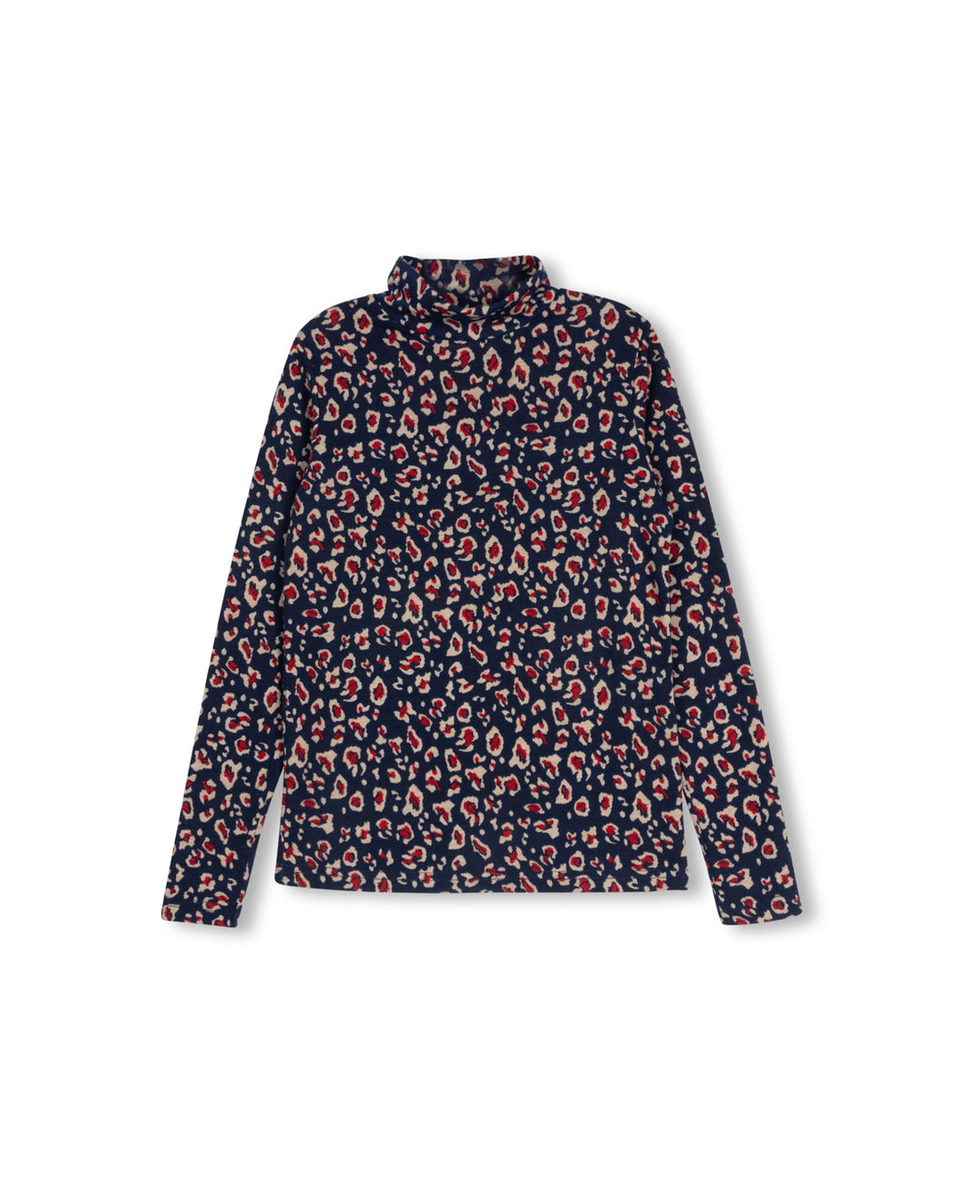 J LAYERING PRINTED TURTLENECK