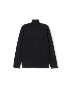 J FINE FLAT KNIT MOCK NECK