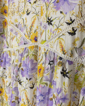 Load image into Gallery viewer, J SQUARE FABRIC AND FLORAL MIDI DRESS
