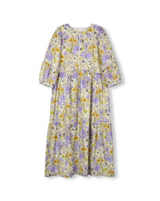 Load image into Gallery viewer, J SQUARE FABRIC AND FLORAL MIDI DRESS
