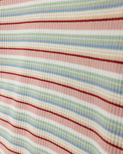 Load image into Gallery viewer, J MULTI STRIPED RIBBED T-SHIRT
