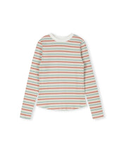 Load image into Gallery viewer, J MULTI STRIPED RIBBED T-SHIRT
