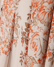 Load image into Gallery viewer, J TEELO LINEN FLORAL FLOWY PLEAT SKIRT
