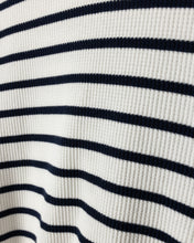 Load image into Gallery viewer, J STRIPED WAFFLE TEE
