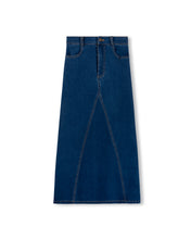 Load image into Gallery viewer, J POCKET V SEAM DENIM SKIRT
