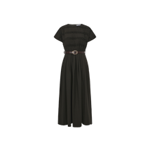 Load image into Gallery viewer, J BELTED MAXI WOOL DRESS

