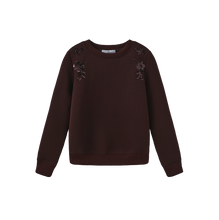 Load image into Gallery viewer, J EMBELLISHED SWEATSHIRT
