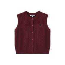 Load image into Gallery viewer, J BUTTON DOWN CABLE KNIT VEST
