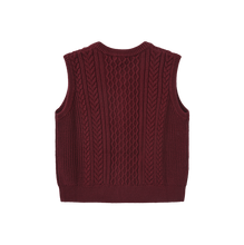 Load image into Gallery viewer, J BUTTON DOWN CABLE KNIT VEST
