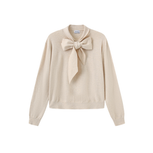 Load image into Gallery viewer, J KNIT BOW NECK SWEATER
