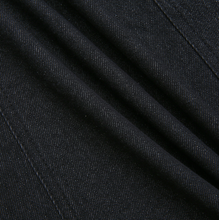 Load image into Gallery viewer, J BLACK DENIM FRONT FLY MIDI SKIRT
