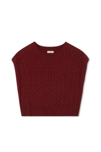 TG CABLE KNIT VEST