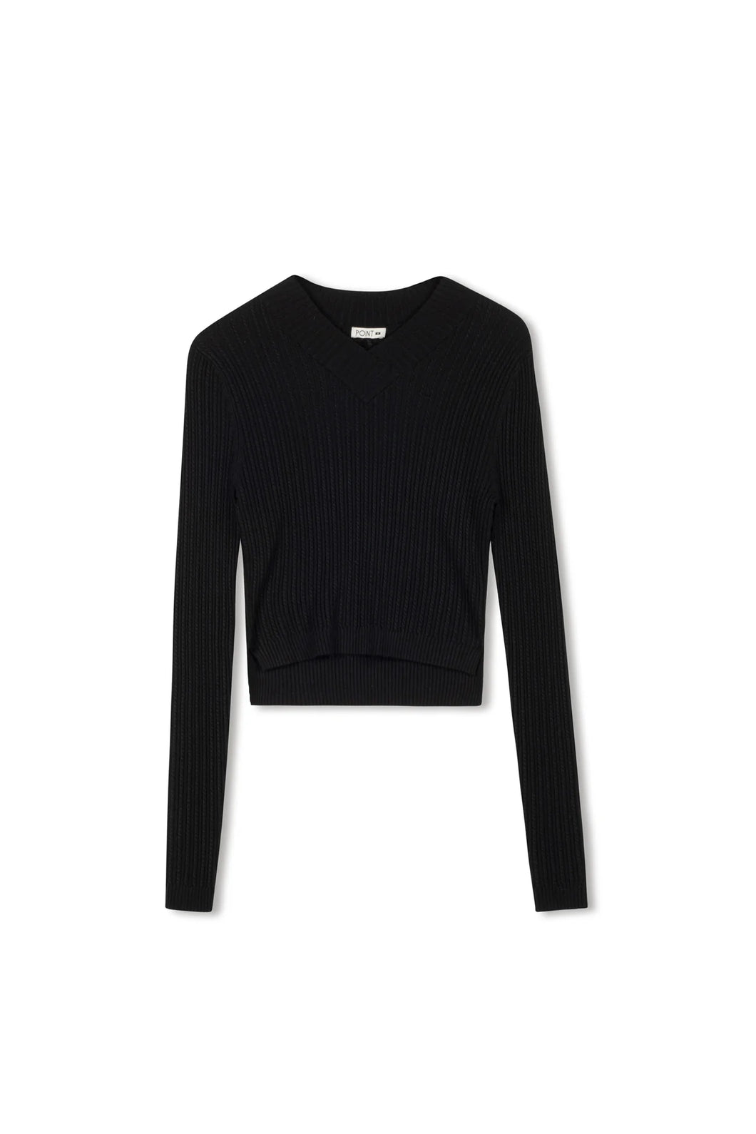 TG V-NECK CABLE SWEATER