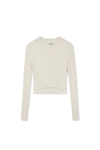 TG V-NECK CABLE SWEATER