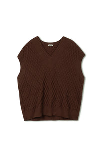 TG V-NECK OVERSIZED SWEATER VEST