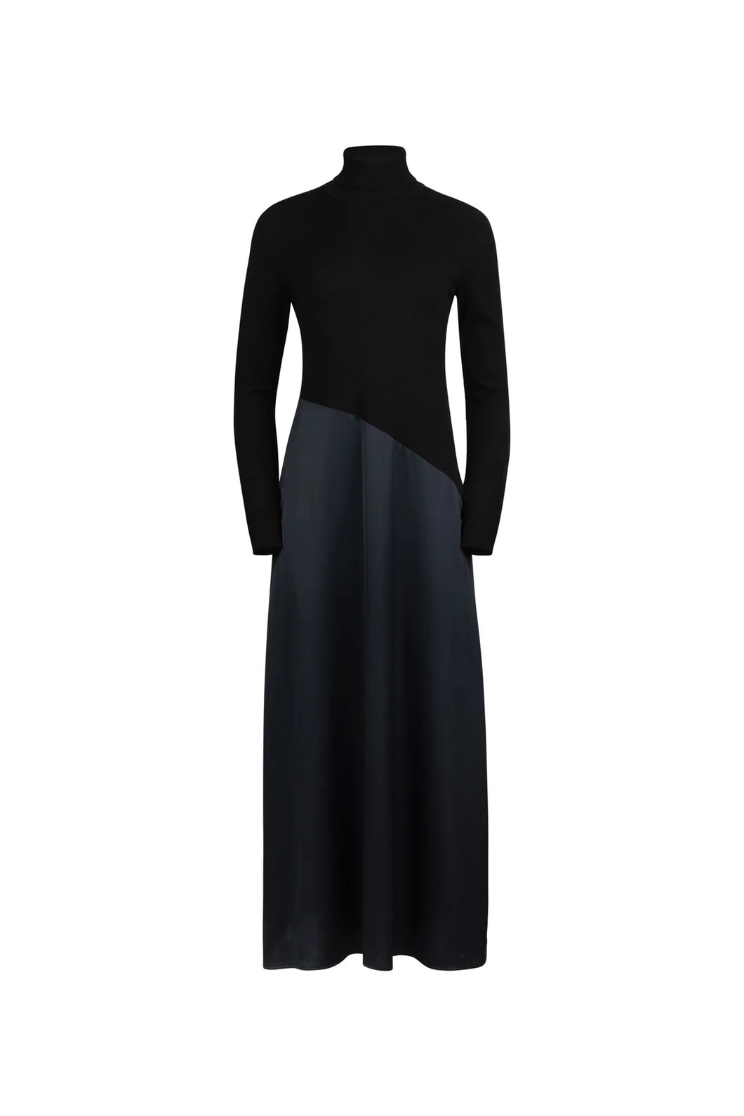 TG MIXED TURTLENECK DRESS
